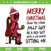 Funny Deadpool Merry Christmas SVG, Marvel Deadpool Gift Xmas SVG PNG