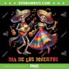 Dia De Los Muertos Dancing Skeletons PNG, Couple Skeleton Playing Guitar Day Of The Dead PNG