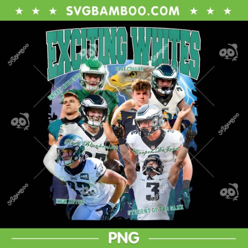 Exciting Whites Philadelphia Eagles PNG, Exciting Whites Meme PNG, Funny Eagles Football Trending PNG