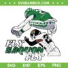 Fly Saquon Barkley SVG PNG, Eagles Fly Reverse Hurdle SVG, Fly Saquon Fly DXF SVG PNG EPS