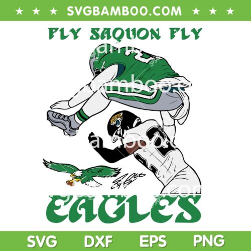 Fly Saquon Fly SVG, Barkley Eagles Fly Reverse Hurdle SVG PNG