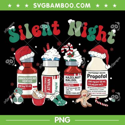 Christmas Nurse Silent Night PNG, Christmas icu nicu RN ER Nurse PNG Christmas Nurse Silent Night PNG, Christmas icu nicu RN ER Nurse PNG