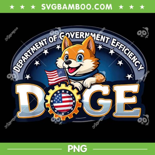 Funny DOGE Crypto Meme PNG, D.O.G.E Department of Government Efficiency PNG