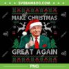 Trump Make Christmas Great Again Ugly Sweater PNG, Funny Donald Trump Santa Xmas Ugly PNG