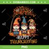Gnomes Happy Thanksgiving Fall Autumn PNG, Gnomes Pumpkin Leaves PNG