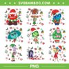 Inside Out 2 Merry Christmas PNG Bundle, Disney Inside Out Characters Xmas 2024 Bundle PNG