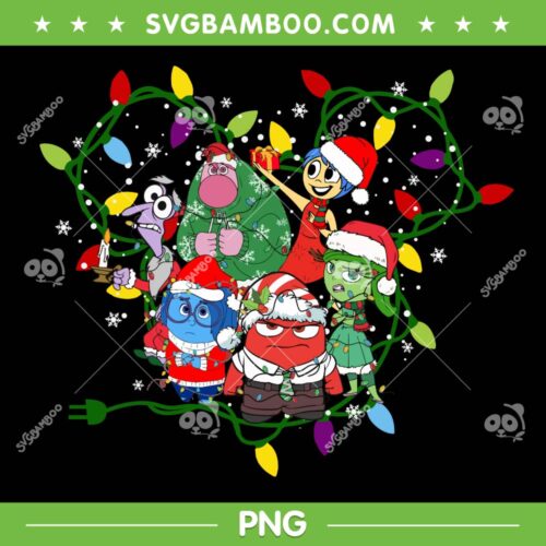 Inside Out Characters Disney Mouse PNG, Inside Out Christmas Mouse Ear PNG