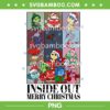 Inside Out Merry Christmas PNG, Disney Inside Out The Eras Tour PNG