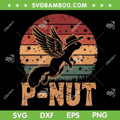 Justice For Peanut Retro SVG PNG, Pnut PNut Squirrel Lover Vintage SVG