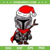 Chibi Mandalorian Merry Christmas SVG, Star Wars Mandalorian Santa Hat SVG PNG Chibi Mandalorian Merry Christmas SVG, Star Wars Mandalorian Santa Hat SVG PNG