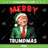 Merry Trumpmas PNG, Trump Christmas Santa Hat Sweatshirt PNG