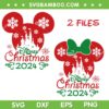 Mickey Mouse Ear Christmas 2024 SVG, Disney Xmas 2024 SVG PNG