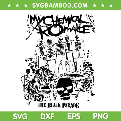 My Chemical Romance SVG PNG, Welcome to the Black Parade SVG, Rock Band My Chemical Romance SVG PNG