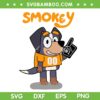 Bluey Tennessee Volunteers SVG PNG, Blue Dog Orange Blooded Hound SVG, Cartoon Tennessee Football SVG