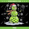 Pickleball Snowman PNG, Christmas Pickleball Santa Hat PNG, Funny Football Snowman Xmas PNG