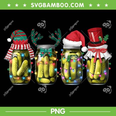 Canned Pickles Christmas PNG, Retro Pickle Santa Elf Reindeer PNG Canned Pickles Christmas PNG, Retro Pickle Santa Elf Reindeer PNG