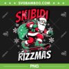 Santa Skibidi Rizzmas PNG, Funny Santa Clause Skating Board Xmas PNG Santa Skibidi Rizzmas PNG, Funny Santa Clause Skating Board Xmas PNG