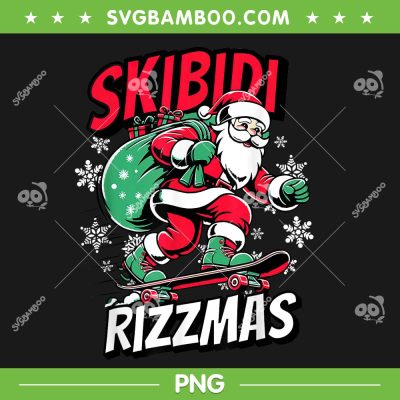 Santa Skibidi Rizzmas PNG, Funny Santa Clause Skating Board Xmas PNG Santa Skibidi Rizzmas PNG, Funny Santa Clause Skating Board Xmas PNG