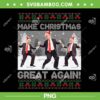Funny Santa Trump Dance Christmas PNG, Trump Make Christmas Great Again Ugly Sweater PNG Funny Santa Trump Dance Christmas PNG, Trump Make Christmas Great Again Ugly Sweater PNG