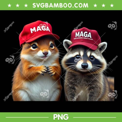 The Squirrel Red Hat Maga PNG, Peanut Fred the Raccoon PNG, Trump For Peanut PNG
