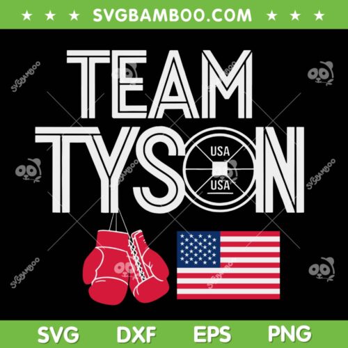 Team Mike Tyson SVG, Tyson American Flag SVG PNG, Tyson Family Personalized Name Vintage DXF SVG PNG EPS