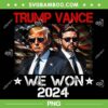 Trump Vance We Won PNG, Trump Win Inauguration Day 2025 PNG, Donald Trump 47th President PNG