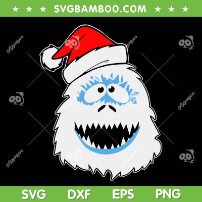 Abominable Snowman SVG PNG, Bigfoot Yeti Retro Christmas SVG, Funny Squash Santa DXF SVG PNG EPS