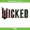 Wicked Pink And Green Logo PNG, Wicked 2024 Movie Logo PNG