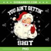 You Aint Getting Shit PNG, Funny Kids Santa Christmas PNG