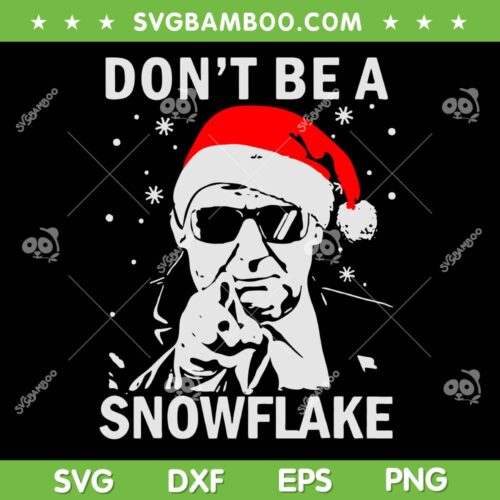 Trump Santa Sunglasses SVG PNG, Trump Don't be a Snowflake SVG, Santa Trump 2024 DXF SVG PNG EPS