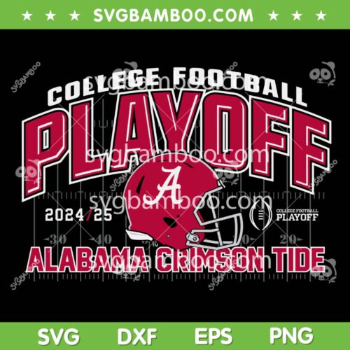 Alabama Crimson Tide College Playoff 2024 2025 SVG, Alabama Football CFP SVG PNG