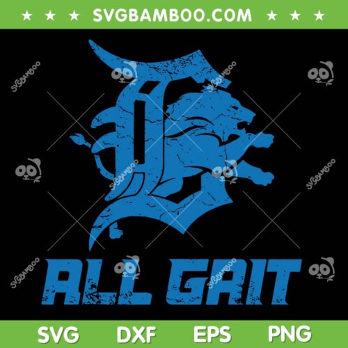 All Grit Detroit SVG PNG, Detroit Lions Football Logo All Grit SVG