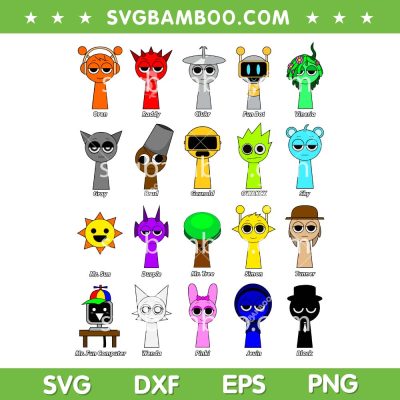 All My Sprunki Toys SVG PNG, Sprunki Incredibox All Characters SVG, Sprunki Game DXF SVG PNG EPS All My Sprunki Toys SVG PNG, Sprunki Incredibox All Characters SVG, Sprunki Game DXF SVG PNG EPS