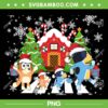 Bluey Family Walking Christmas PNG, Bluey Dog Dad and Mom Xmas PNG Bluey Family Walking Christmas PNG, Bluey Dog Dad and Mom Xmas PNG