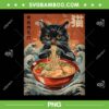 Cat Ramen Japanese PNG, Funny Kawaii Cat Anime PNG