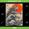 Catzilla Cat Japanese Art PNG, Funny Cat Catzilla PNG Catzilla Cat Japanese Art PNG, Funny Cat Catzilla PNG