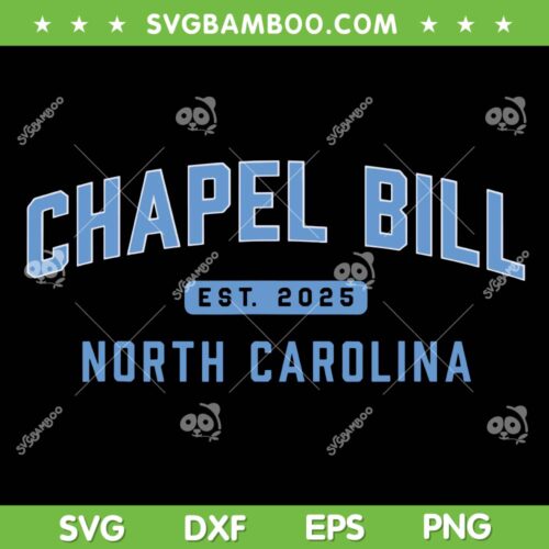 Chapel Bill SVG PNG, Bill Belichick North Carolina SVG