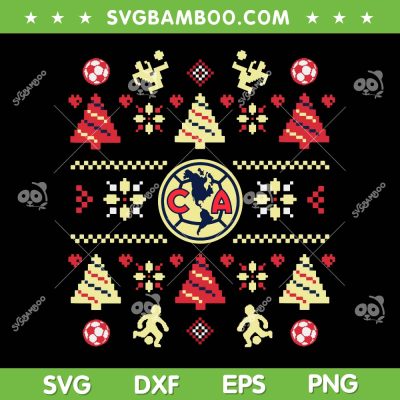 Club America Navidad SVG PNG, Club America Football Ugly Christmas SVG