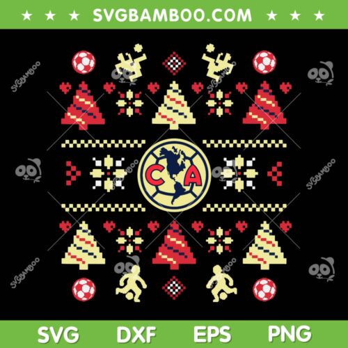 Club America Navidad SVG PNG, Club America Football Ugly Christmas SVG