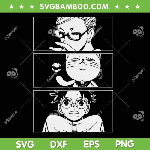 Cool Shonen DandaDan SVG, Manga Anime DandaDan Characters SVG PNG