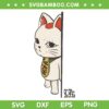 Dandadan Cat SVG PNG, Kawaii Cat Anime Dandadan SVG