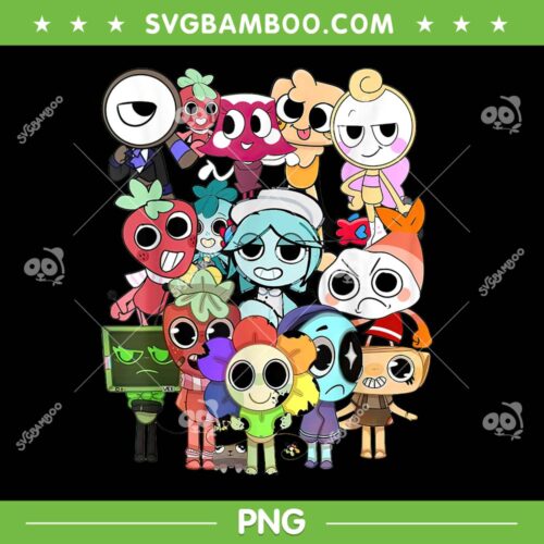 Dandy's World All Characters PNG, Dandys For Birthday Boy Girl PNG