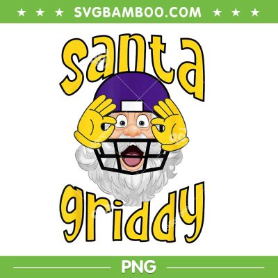 Santa Do The Griddy Dance PNG, Griddy Football Christmas PNG