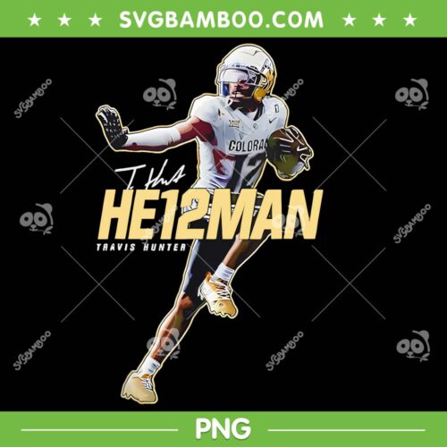 Travis Hunter He12man PNG, Colorado Buffaloes Football Player MVP PNG, Travis Hunter Sports Enthusiast PNG