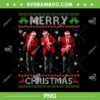 Trump Dance Merry Christmas Ugly PNG, Funny Trump Xmas Sweater Pajamas PNG