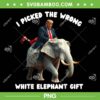 Trump White Elephant Gift PNG, I Picked The Wrong PNG, Wrapped Elephant Dumb PNG