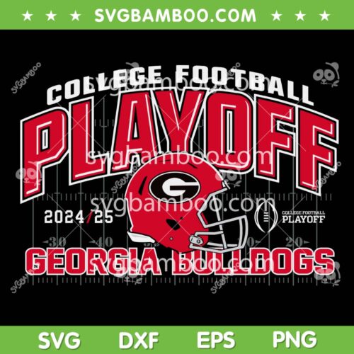 Georgia Bulldogs College Playoff CFP 2024 SVG, Georgia Football Helmet SVG PNG PNG