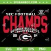 Georgia Football SEC Champs 2024 SVG PNG, SEC Football Championship 2024 SVG