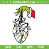 Grinch Hand Cardiologist SVG, Funny Nurse Xmas Grinch SVG PNG, Cardiac Nurse Xmas Gif DXF SVG PNG EPS