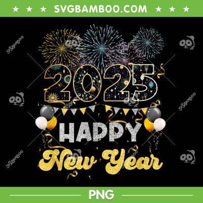 Happy New Year Party 2025 PNG, New Year Ballon Family Matching PNG Happy New Year Party 2025 PNG, New Year Ballon Family Matching PNG